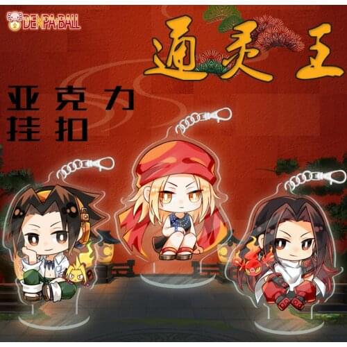 Anime Shaman King Kyoyama Anna Yoh Asakura Asakura Hao Acrylic Stand Figure Keychain Itabag Pendant Toy Keyring Cosplay Gift