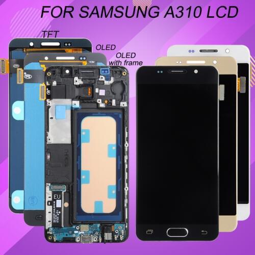 Catteny 4.7inch A3 2016 Display For Samsung Galaxy A310 Lcd Touch Panel Screen Digitizer A310F Assembly Free Shipping With Tools