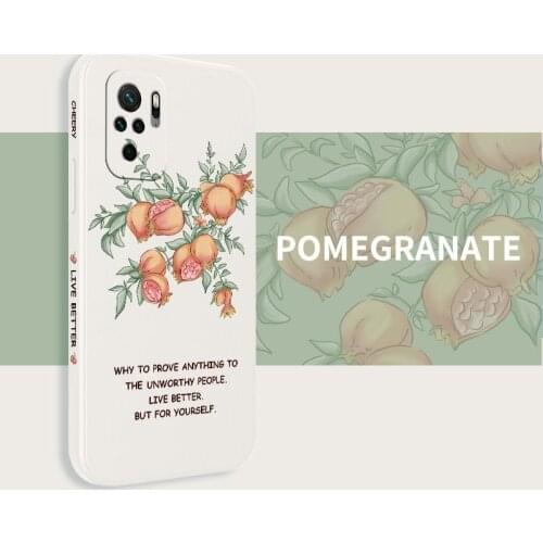 Simple Cherry Phone Case For Xiaomi Redmi Note 10 10S 9T 9 8 7 Pro MAX Redmi 9 9A K40 K40pro K30 K20 Silicone Cover