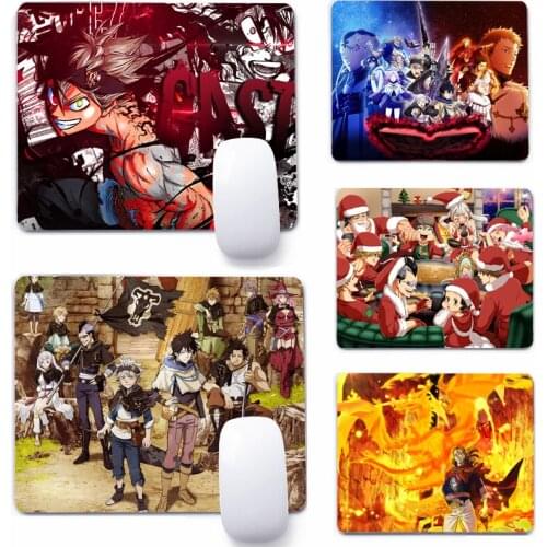 Black Clover Cool Mouse Pad Deskpad Gaming Writing Desk Mat Keyboard Mats For Office Home Computer Mousepad