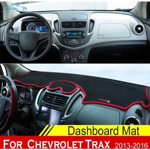 For Chevrolet Trax Tracker Holden 2013-2016 Anti-Slip Mat Dashboard Cover Pad Sunshade Dashmat Protect With Logo Accessories