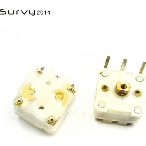 2PCS 223F Style Dual Duplex 20pF Variable Capacitor for FM Radio