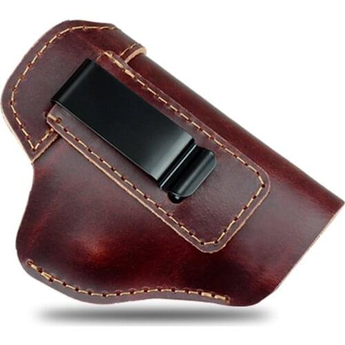 PU Leather Concealed Carry Gun Holster Clip Case Holster Strategic Holster For SW MP Shield Glock G26 43 Responsible