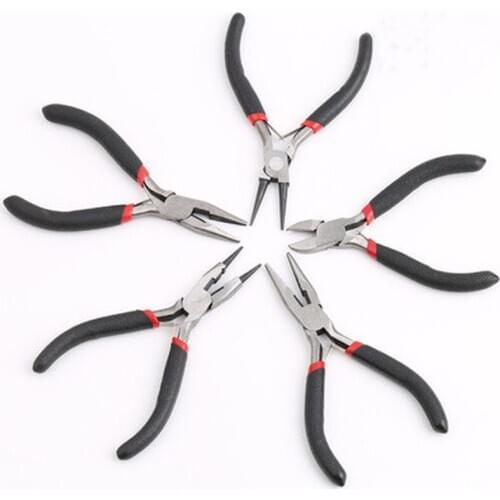 Stainless Steel Long Nose Mini Pliers Tools Light Multifunction Weight Jewellery Making Round Flat Long Nose Bent Nose Pliers