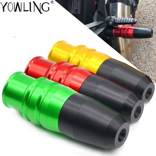 Motorcycle CNC Black Aluminum Crash Pads Exhaust Sliders Crash Protector For Kawasaki Z900 Z 900 Z650 Z 650 2017 2018 2019