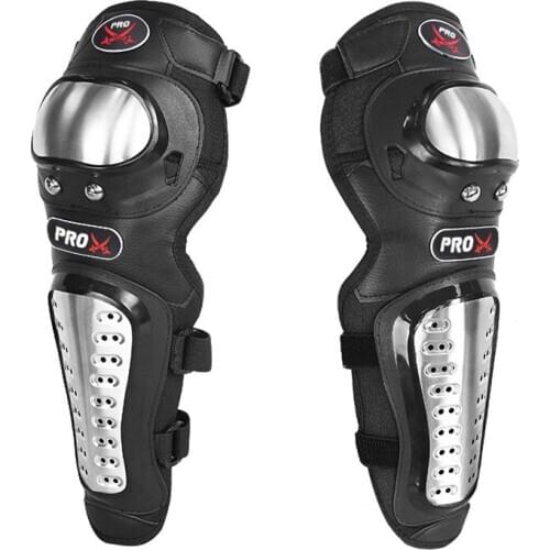 4Pcs/Set Motorcycle Kneepad Stainless Steel Moto Elbow Knee Pads Motocross Racing Protective Gear Protector Guards Kit