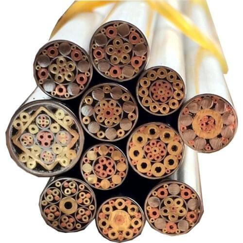 Knife DIY shank brass Mosaics Pin Rivets 130mm length nail steel tube 6mm DIY knife handle screw FIlled with resin