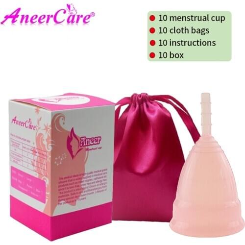 Wholesale AneerCare Vaginal Menstrual Cup Copo Feminine Hygiene Medical Silicone Cup Menstrual Reusable Lady Coletor Mestrual