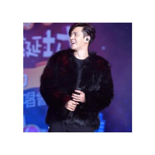 Autumn short faux mink leather jacket mens winter thicken warm fur leather coat men slim jackets jaqueta de couro fashion B62