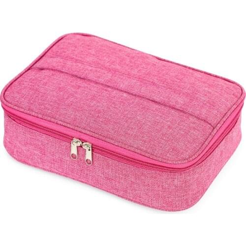 Rectangular Insulated Lunch Bag with Thickened Aluminium Foil and Handle Portable Soft Wearable Waterproof Picnic Bag NIN668