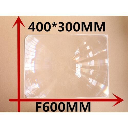 DIY projector Rectangle Fresnel Lens 400*300MM Focal length 600mm Thicknes 2MM Lines from 0.4mm Planar zoom concentrated lens