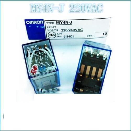MY4NJ MY4N-J AC220V 5A OMRON relay two open two closed 14 needle electronic component solid state relays