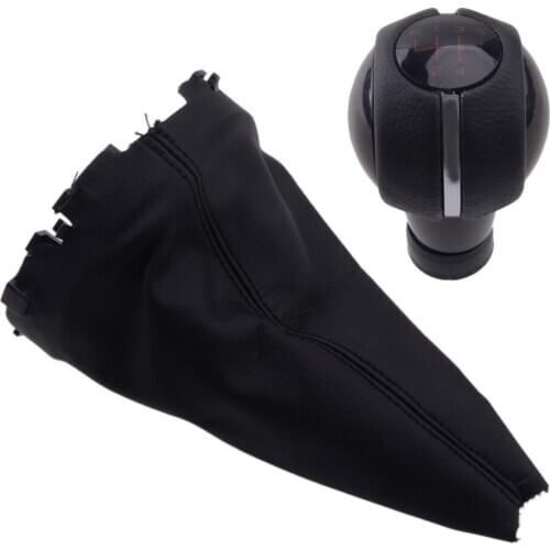 5 Speed Manual Gear Shift Knob with Gaiter Boot Cap Car Fit for Mini Cooper F55 F56 F54 F60 F57