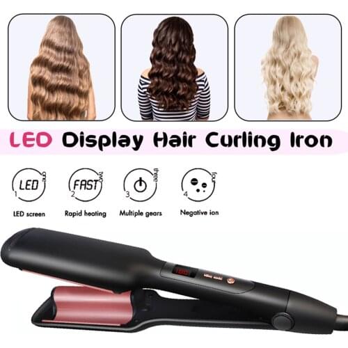 New Hair Crimper Professional Curling Iron Egg Big Waver Ceramic Hair Curler 30 mm Curling Tongs Hair Care Tools Hair Waver Iron