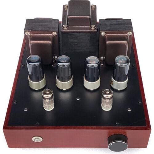 Dynaco 6V6 6P6P 10WX2 push-pull circuit tube power amplifier, 12AX7 push. Frequency response 20HZ-20KHZ