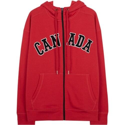 Europe and America Y2K Street Warm Jacket Womens Park Retro Harajuku Red Hooded Zipper Sweater Loose Oversized Sweater Furry