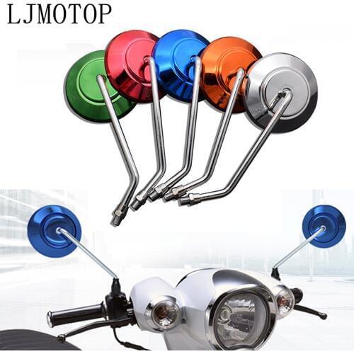 Universal scooter parts motorbike side mirror for Kawasaki honda suzuki Aprilia benelli motorcycle rearview mirror moto 8mm 10mm