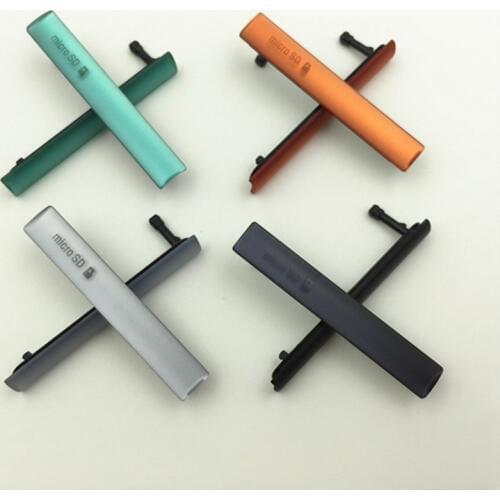 Z3 Compact SIM Card + Micro SD & USB Charging Slot Port Dust Plug Block sets Cover For Sony Xperia Z3 Compact mini D5803 D5833