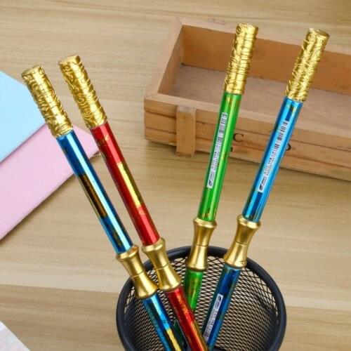 1pcs Twirling Spinning Pen Spin Trick Rolling Ballpoint Gel Pen Finger Playing Matting Pen School Office Set