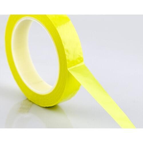 5 rolls (6mm*66M*0.06mm) PET High Temperature Withstand Insulation Anti-Flame Adhesive Mylar Tape for Transformer Yellow