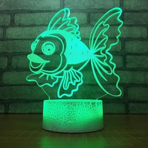 73d Creative Led Table Lamps For Living Room Business Gifts Customized Acrylic 3d Lamp Manufacturers 7 Colorful Night Lights