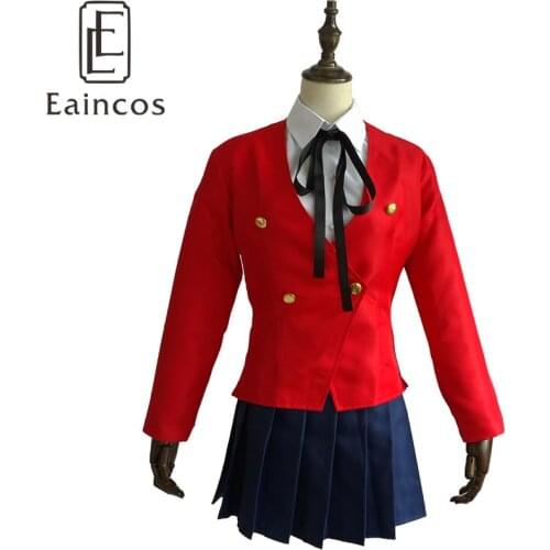 Anime Tiger Dragon Toradora Aisaka Taiga Cosplay Party Costume Dress Girls School Uniform Customized Size