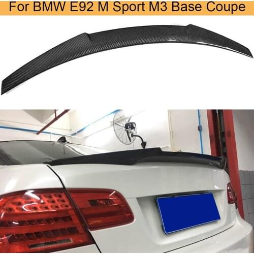 Car Rear Trunk Spoiler Wing for BMW 3 Series E92 M Sport M3 Base Coupe 2006-2012 Rear Trunk Boot Lip Wing Spoileer Carbon Fiber