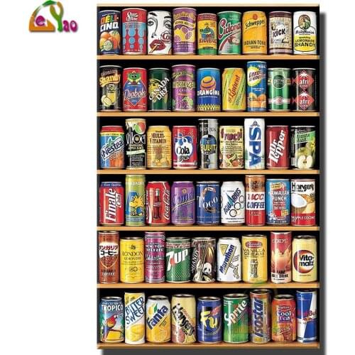 Diamond Embroidery CANS (MINI) Mosaic Rhinestones 5D Diamond Painting Still Life Landscape Cross Stitch Needlework Home Decor