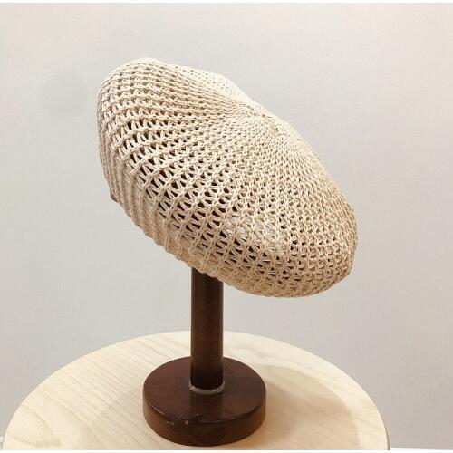 2019 New Summer Beret Women Cap Boina Feminina Breathable Beret Flat Cap Hats For Women Painter Hat Female Gorras Planas