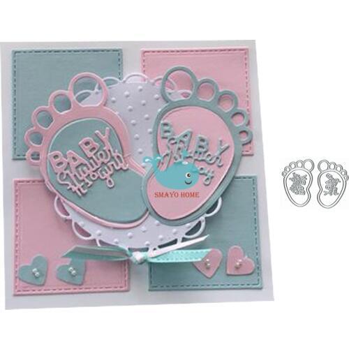 Baby Foot Metal Cutting Dies for Scrapbooking Album Paper DIY Card Decoration Embossing New Dies Cut 2019