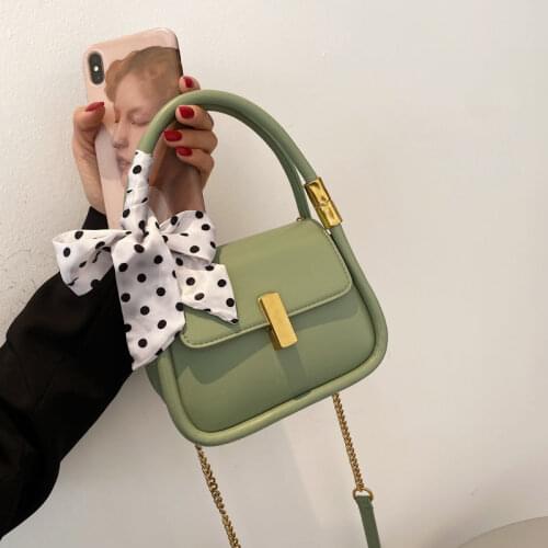 Shoulder Bag Designer Purse Crossbody Bags for Women Handbag Fashion Chain Women Bag Bow All-match 2021 New PU Leather Simple