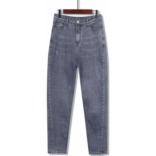 Mom Jeans Woman High Waist 2021 Oversize Plus Size Pants for Women Jeans Black Gray Jean Pantalon Large Femme 4XL,5XL,6XL,7XL