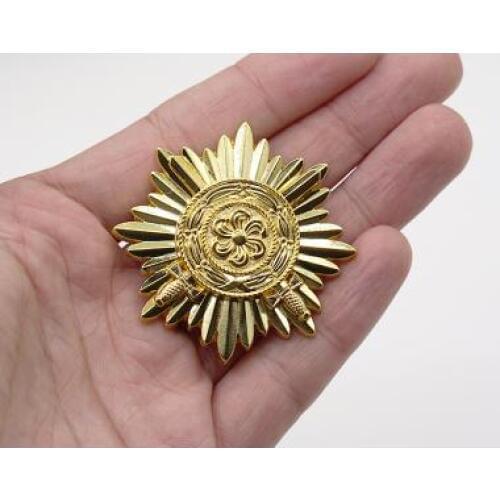 EMD Germany.Eastern Peoples Bravery Decoration 1st Class with Swords in Gold Silver
