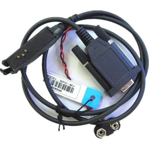 RIB-Less COM Connector Programming Cable RPC-VM Computer Data Cord For Motorola VISAR Radio Walkie Talkie