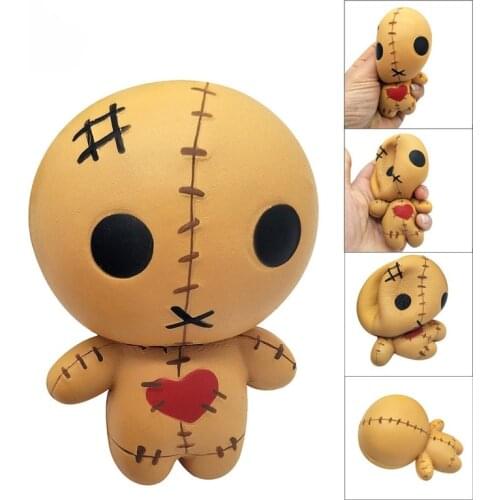 Ghost Doll Terror Puppets Horror Cartoon Anime Figure Decompression Anti Stress Relief Soft Squishy Squeeze Toys Adult Gift