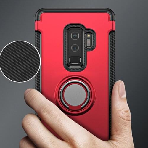 Magnetic Phone Case For Samsung S10 Lite S9 S8 Plus S7 Edge Note 9 8 For J2 J3 J5 J8 A6 Pro 2017 2018 j7 Prime Finger Ring Cases