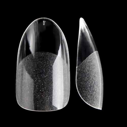 Matte Underneath Oval Head Gel Nail Tips Press on Style False Fingernail Soak off Flexible