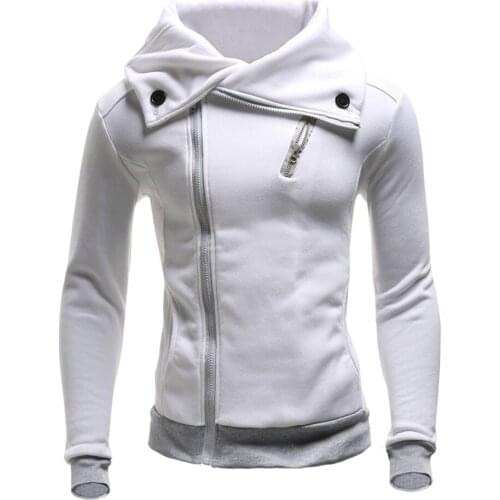 Zogaa Hoodies Men 2018 Brand Male Long Sleeve Solid Color Hooded Sweatshirt Men Zipper Black Big Size Poleron Autumn Sweatshirts