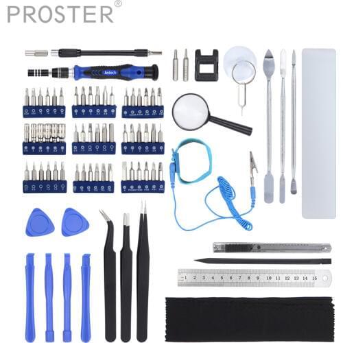 Proster 82 in 1 Magnetic Screwdriver Set with Muti 56 Bits Precision Driver Repair Tool 60 in 1 Precision Screwdriver Kit in Box