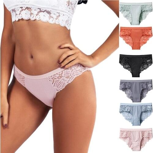 Multiple Colour Lace Panties Underwear Women Panties Sexy Briefs Seamless Lingerie Underpants Plus Size Girls Bikini Traceless