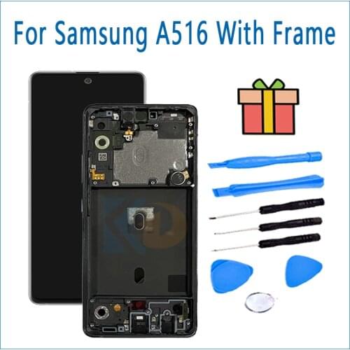 New Original Mobile Phone LCD Display For Samsung Galaxy A516 LCD Touch Screen For Samsung A516 LCD With Frama Assembly