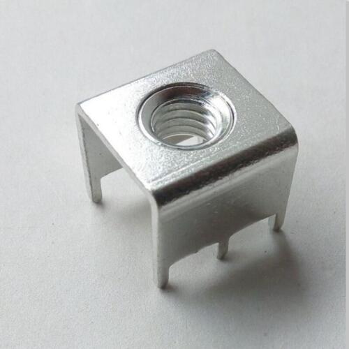 180A PCB High Current Solder Terminal M8 Nut Copper Terminal Fastener 18 * 18 X10