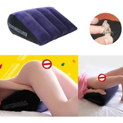 Hot Love Game Toy Sex Pillow Amazing Triangle Wedge Soft Inflatable Portable Position Cushion Couple Furniture Charm Pillow