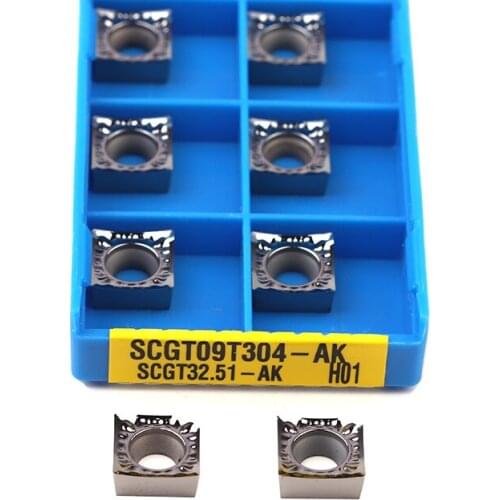 SCGT09T302 AK SCGT09T304 AK H01 SCGT09T308 AK H01 Internal Turning Tool Carbide Inserts CNC Lathe Tool Round Blades,For Aluminum