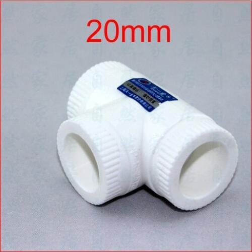 1/2'' 20mm size PPR equal diameter tee connector,PP-R 3 way pipe fitting,ppr water pipe fitting