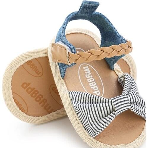 First Walkers Shoes Fashion summer Prewalkers Soft Sole PU Baby girls Canvas bow First walker toddler moccasins