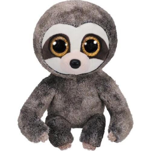 Ty Beanie Dangler The Gray Sloth Plush Animal Toys Stuffed Doll Gift 15cm