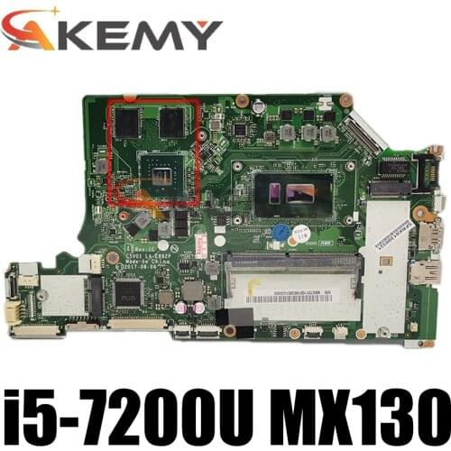 Akemy LA-E892P MainBoard For ACER Aspire A515-51 A315-53G A515-51G A615-51G A615-51Laptop motherboard i5 7200U 4G RAM MX130 GPU
