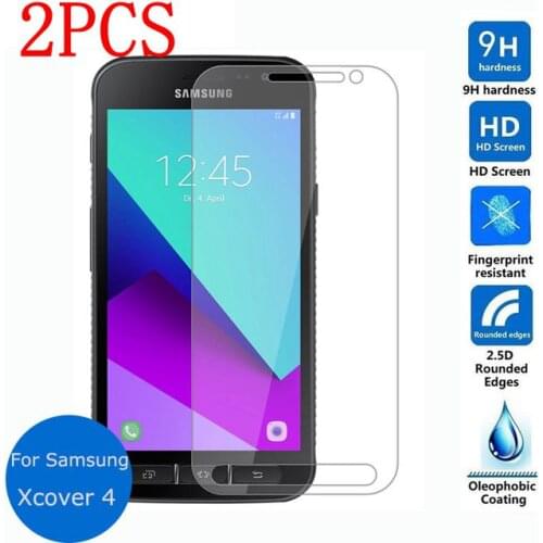 2PCS Tempered Glass For Samsung Galaxy Xcover 4 Screen Protector protective film For G390F G389F glass