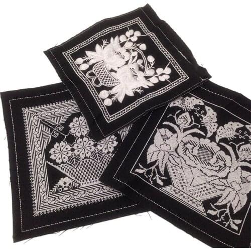 1pcs Embroidery Fabric Patch Dress Shoes Bag Clothing Applique Trim Ethnic DIY Sewing Accessories
